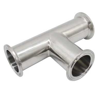 Oil Water Gas 3A DIN Cylindrical Head Code SS316L 304 Sanitary Standard Clamp Tee 1/4''-6