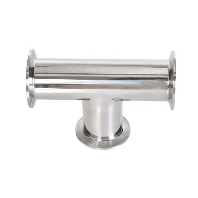 Oil Water Gas 3A DIN Cylindrical Head Code SS316L 304 Sanitary Standard Clamp Tee 1/4''-6