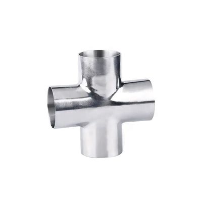Equal 304/316 Stainless Steel Welding Cross with Internal and External Mirror Polishing SMS 3A