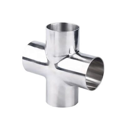 Equal 304/316 Stainless Steel Welding Cross with Internal and External Mirror Polishing SMS 3A
