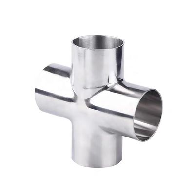 Equal 304/316 Stainless Steel Welding Cross with Internal and External Mirror Polishing SMS 3A
