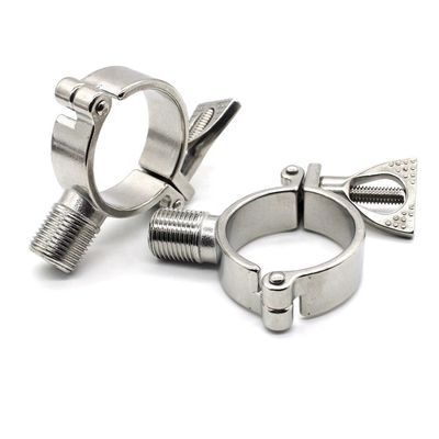 Square Head Male Thread Pipe Support Clamp with Quick Connection Standard Winged Design