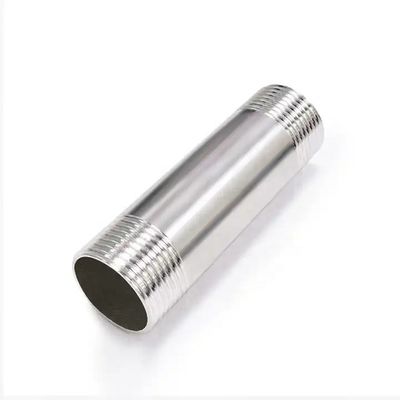 3/8" SS316 Welding Nipple with One Side Thread NPT BSPP BSPT G Cylindrical Head Code