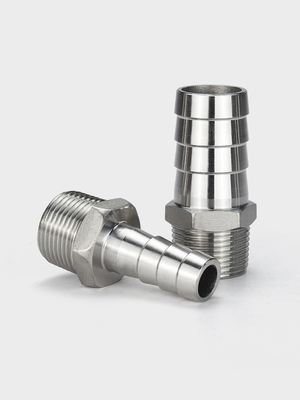 201 304 Stainless Steel Casting Thread Hex Nipple for Leather Pipe Joint Fitting