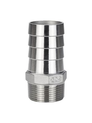 201 304 Stainless Steel Casting Thread Hex Nipple for Leather Pipe Joint Fitting