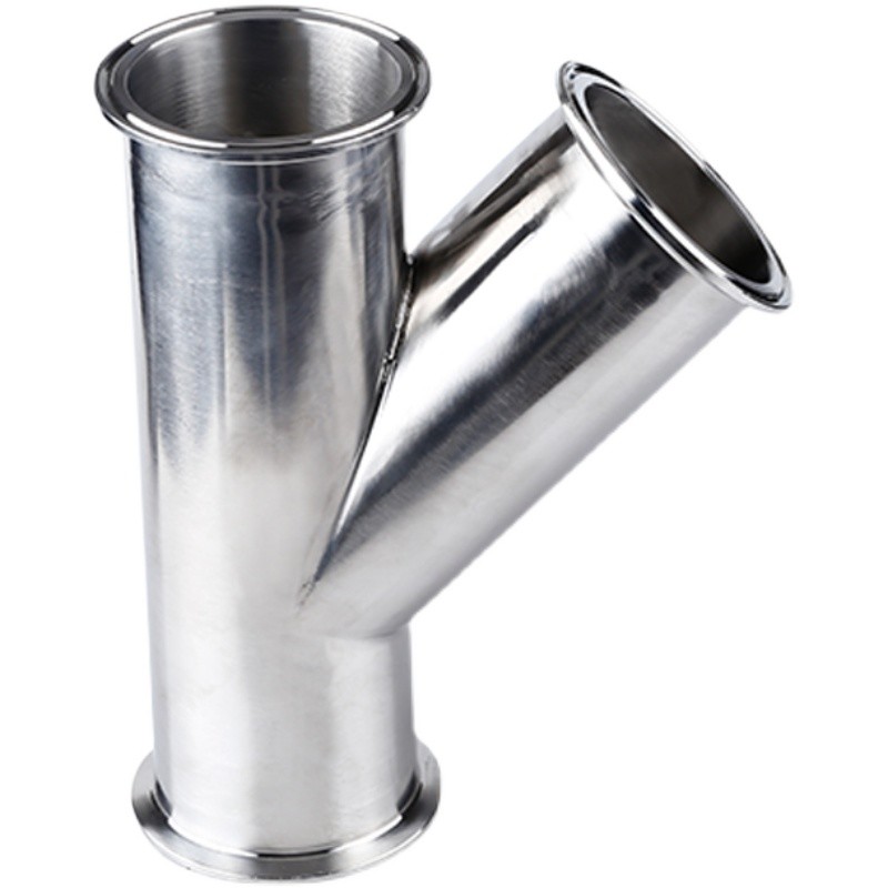 Quick Install Stainless Steel 304 316 Sanitary Clamped Lateral Tee 45 ...